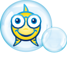 Superfish Cliff Emoji in a blue bubble